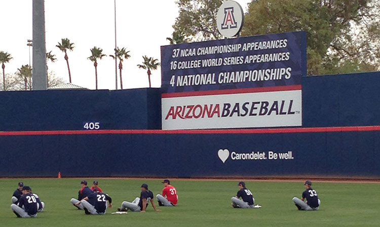 Arizona Wildcats baseball practice