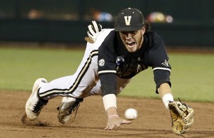 Vanderbilt Commodores won the 2014 College World Series and were crowned National Champions. Photo by Joe Howell.